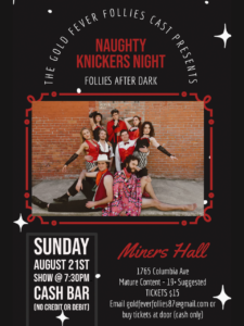 Poster for Naught Knickers Night 2022