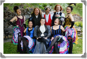 Group photo of the cast of 2026 in costume